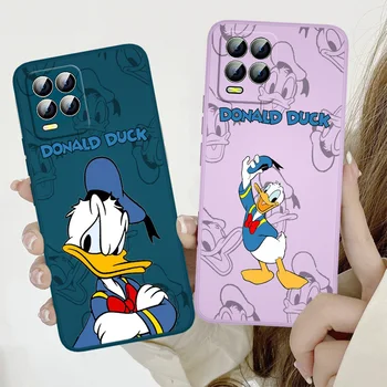 Disney Donald Duck Telefon Caz Pentru Realme Q3S GT 2 S7 ST S2 C25Y C21Y C11 C17 Narzo 50A 50i 30 20 Lichide Coarda Funda Capacul din Spate