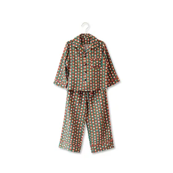 1-12 Ani 2 buc toamna iarna haine copii fete vintage print pijamale costum sleepwear acasă purta costum de bumbac confortabil
