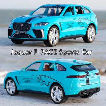 1:24 Jaguar F-Pace Simulare Aliaj Model De Masina Decor De Colectare De Sunet Și Lumină Trage Înapoi Băiatul Metal Suv Sport Mașină De Jucărie Cadou