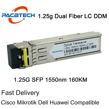 1.25 G 1550nm 160KM Modul SFP Transceiver 1000BASE LC Singlemode DDM Pentru Cisco/Mikrotik Comutatorul de Fibre de Modulul SFP Switch Module