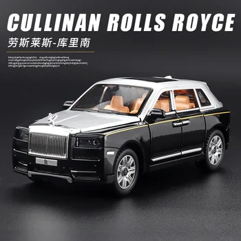 1:32 Rolls Royce Cullinan SUV Aliaj Model de Masina Diecasts Metal Mașină de Jucărie Modelul de Simulare de Sunet de Lumină de Colectare de Jucării pentru Copii Cadou E200