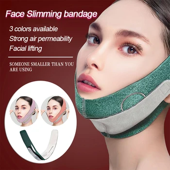 1 BUC Femei Slăbire Mască de V Fata de Linia de Centura Bărbie, Obraz Subțire Ridica Anti-Rid Curea Bandaj Faciale Instrumente de Frumusete