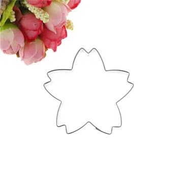 1 BUC Oțel Inoxidabil Flori de Cires Floare de Cookie-Cutter Serie de Flori Sakura Flori Tort Cookie Fondant Decorarea Instrument 6.8*5cm