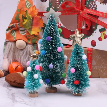 1 buc Simulare Pom de Crăciun Cedru Model Pom de Crăciun DIY Plasate În spațiul De lucru de Acasă Decor de Crăciun casă de Păpuși Decor Copil Cadou