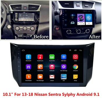 10.1 Inch Android 9.1 Navigare Auto Stereo Player Multimedia GPS Radio pentru Nissan Sentra 2013-2017 (+1GB 16GB )