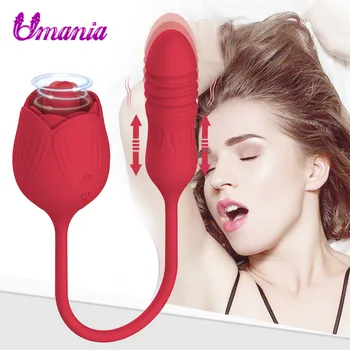 10 Moduri de Trandafir Forma Vaginului Suge Vibratorul Oral Lins Masturbari Vibratoare Biberon Fraier Stimulare Puternic Jucării Sexuale pentru Femei
