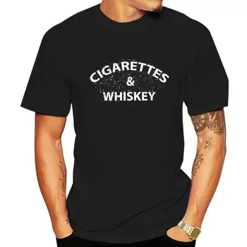 100% Bumbac Print Mens Vară O-Gât T cămașă de Țigări Whisky malt scotch spiritele johnnie walker jack Tricou