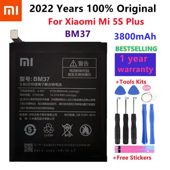100% Orginal Xiao mi BM37 3800mAh Baterie Pentru Xiaomi 5S Plus Mi5S Plus de Înaltă Calitate Telefon Înlocuire Baterii+Instrumente