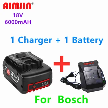 100% Original18V 6000mah Reîncărcabilă Litiu-Ion Bosch pentru scule Electrice Baterie de Rezervă Portabil de Înlocuire