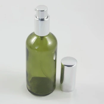 100ml Gol Clar/Culoare de Măsline Pahar Ulei Esențial de Sticla de Parfum cu pulverizator atomizor/loțiune apăsați capul pompei