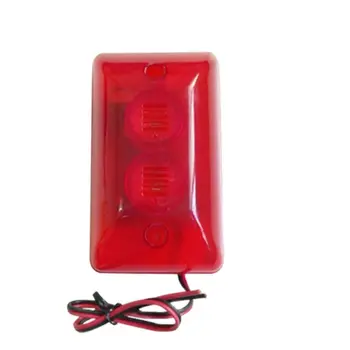 102 prin Cablu Sirena de Interior de Securitate Mini Stroboscop W/ Red Flash de Lumină pentru Casa de Alarmă Sistem de Iluminat Alarmante Vorbitor 110db