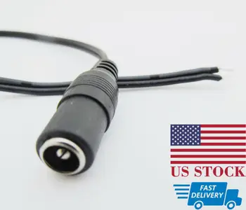 10buc 27cm DC Cablu de Alimentare de 2.1x5.5mm DC Sfat de sex Feminin Drept CCTV cablu Cablu (SUA)