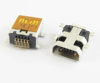 10buc B Tip Mini 10 Pin USB de sex Feminin Jack SMT PCB Montare Soclu Conector