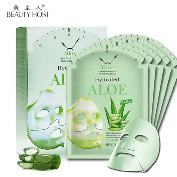 10buc Natural de 24 de ore de Gel de Aloe Vera Extract Masca Faciala Hidratanta de Reparare Foaie de Albire, Hidratare Masca de Fata de Îngrijire a Pielii Cosmetice