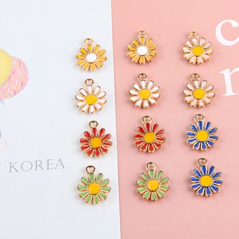 10buc Stil coreean Floare Drăguț Stud Cercei Pentru Femeile Trendy Dulce Daisy Pandantiv Floare de sex Feminin Moda Bijuterii Diy Accesorii