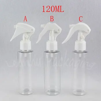 120ML Transparent Umăr Plat Sticla de Plastic , 120CC Gol Container Cosmetice , Toner / make-up de Apă Sub-îmbuteliere
