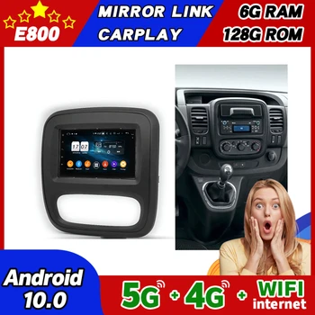 128GB Rom Auto Radio Stereo Pentru OPEL Vivaro 2014 Android 10 Pentru Renault Trafic 2015 Multimedia Navigatie GPS Carplay Unitatea de Cap