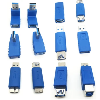 12pcs USB3.0 Adaptor de Cuplare set de Instrumente de Tip a la B sau Micro sau Mini Și Masculin la Feminin Adaptoare USB de sex masculin la Feminin Dreptul de Gradul