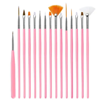 15 buc set de creioane colorate, burghiu pixuri, perii de unghii