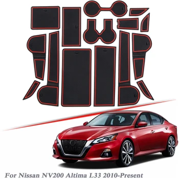 15buc Styling Auto Pentru Nissan NV200 Altima L33 2010-2020 Latex Poarta slot pad Usi de Interior Groove Mat Non-alunecare de praf Mat Accesoriu