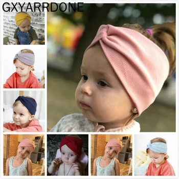 17 Culori 2020 Fete Pentru Copii Bandă Răsucită Frizură De Sus Nod Elastic Hairband Copii Haarband Fetita Turban Accesorii De Par