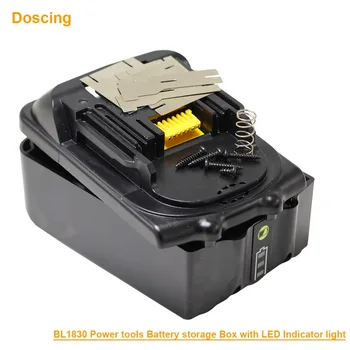 18V Instrumente de Putere a Bateriei Cutie de Depozitare din Plastic Caz PCB Circuit cu LED Indicator Pentru MAKITA BL1860 BL1840 BL1850 BL1830