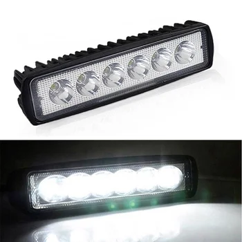 18w 6 LED-uri Auto Lumina de Lucru Mare lumina Reflectoarelor Universal Offroad Auto Camion de Conducere de Ceață Faruri DRL Lampa 12V