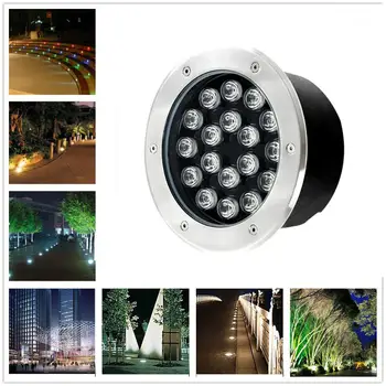 18W IP65 LED-uri Super-Frumusete Îngropat Circulară de Lumină Peisajului Subteran Lampa Calea Mod Grădină cu Gazon, cu Decor În Stoc