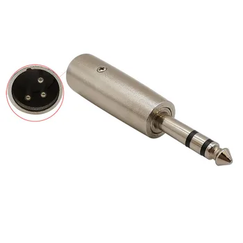 1buc 3 Pin XLR de sex Masculin la 6,5 mm Audio de sex Masculin Plug 3 Pol Stereo Conector 6.5 pentru Adaptor XLR pentru Microfon MIC