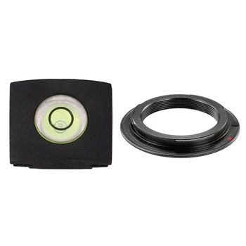 1buc Camera Lanterna Hot Shoe Nivel de Spirit Capac, Negru & 1buc Metal Lens Mount Adaptor Pentru M42 Lentilă aparat de Fotografiat Canon Eos