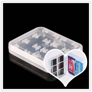1buc Nou 8 în 1 Caz de Plastic Pentru Micro SD TF Card de Memorie de Stocare Suport Cutie Protector