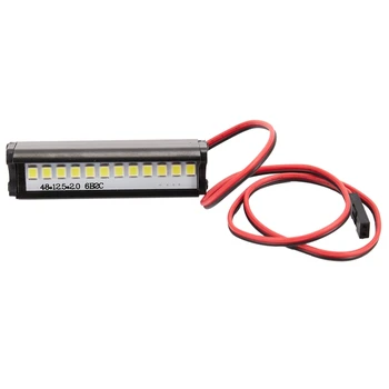 1buc RC 12 LED Light Bar Acoperis Metalic Lampa pentru Traxxas SCX10 KM2 CC01 RC4WD D90 90046 90047 RC Crawlerele,50Mm/1.97 inch