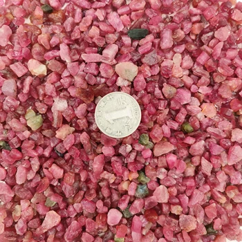 1kg/2.2 LB Vrac Natural Roșu Colorate Turmalina Pietriș Piatră Brută Cristale Chips-uri Minerale de Vindecare Piatră prețioasă Acvariu Decor Acasă Reiki