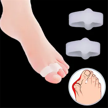 1pair Nou-veniți Picior Durerii Gel Perna Hallux Valgus Pro Separatoare de Deget de la picior Aliniere Silicon Tălpi Inflamație la picior Fierbinte de Vânzare