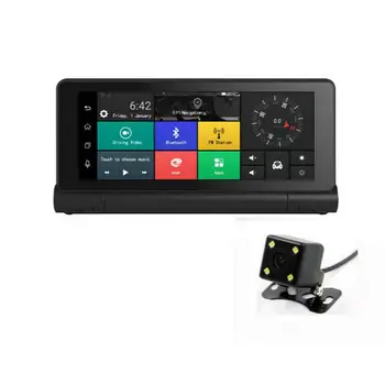 (1Set) 4G Oglinda Auto DVR Recorder cu 1080P WIFI Dashcam & 7 Inch GPS Navigator Monitor la Distanță Inteligent Android 5.1 Bluetooth