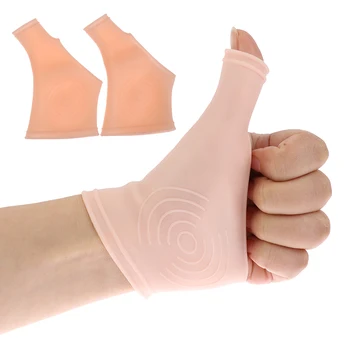 2 buc/Pereche Silicon Gel Încheietura mâinii Suport Bretele Degete de Compresie Mănuși Degetul Stabilizator Pentru Ameliorarea Durerii de Artrita, Tendinita