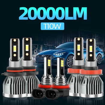 20000LM 110W 3570 CSP Chip 6000K LED-uri Auto Far H11 LED-uri xenon 9005 HB3 Lumină Led-uri Far Pentru Honda Pilot 2006-2018