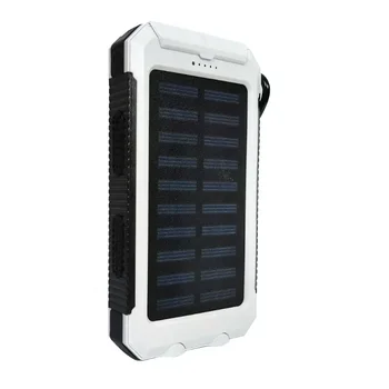 20000mAh Portabil în aer liber, Solar Power Bank, Încărcător Solar de Camping Extern de Backup Acumulator cu LED rezistent la apa