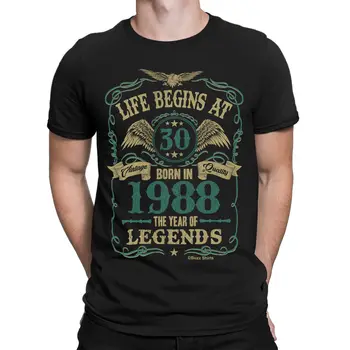 2019 Moda de Vară Stil de Viata Incepe La 30 De Mens T-Shirt-a NĂSCUT În 1988 An de Legende 30-a Aniversare Cadou tricou