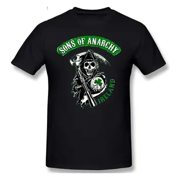 2021 Fashion Graphic T-shirt de Desene animate Anime Sons Of Anarchy Irlanda Maneca Scurta Casual Barbati O-neck Bumbac 100% tricou Top