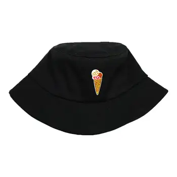 2021 inghetata Broderie de Bumbac Găleată Pălărie Pescar Călătorie în aer liber la Soare Cap Pălării pentru Bărbați și Femei 110
