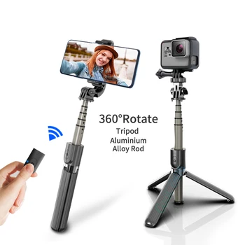 2022 Mini Wireless bluetooth Selfie Stick Trepied de la Distanță Palo Selfie Extensibil Pliabil Monopod Pentru iphone Camera de Acțiune