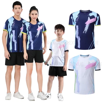 2022 Noi Badminton costum pentru Bărbați și Femei pentru Tenis tricou tricouri badminton tricou set de pantaloni scurți de tenis, badminton tricouri tricou scurt