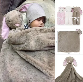 2023 Nou-născut Mama Copilului băieți Animale Pătură Copii în aer liber Purta toamna Pături pentru copii fete 76*76cm Moale Pătură copil haine