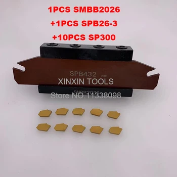 20mm pețiol SPB26-3 1buc+SMBB2026 1buc+ SP300 NC3020/NC3030 10buc=12buc/set NC3020/NC3030 Prelucrare otel CNC strung tool