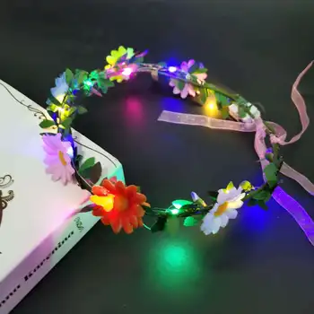 20pack Ghirlandă cu LED-uri Lumini de Strălucire Floare de Mireasa Frizură Bar de Noapte Club de Petrecere a Burlacelor Cosplay Aniversare de Nunta de Halloween, de Crăciun