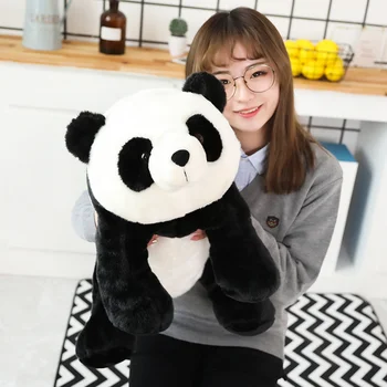 26-65cm Soft de Simulare Minunat Panda de Pluș, Jucării Umplute Kawaii Stau Panda Păpuși Perne Pentru Copii Copil Fata Cadou