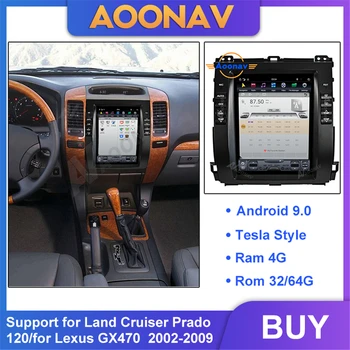 2din android radio auto multimedia player pentru Land Cruiser Prado 120/pentru Lexus GX470 2002-2009 masina autoradio navigare GPS