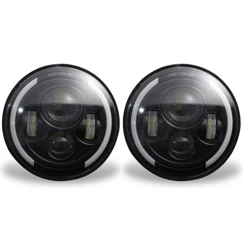 2X 7 Inch, Faruri cu LED-uri Halo Unghi Ochi DRL Lumina de Semnalizare Pentru Jeep Wrangler JK TJ LJ CJ