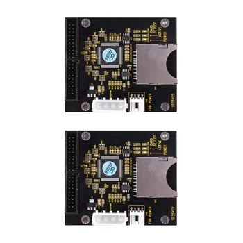 2X SD, SDHC, SDXC, MMC Card La IDE 40Pin 3.5 Inch Adaptor de sex Masculin